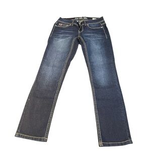 U.S. Polo Assn. Kate Women's skinny Jeans - Dark Blue 3/4 Short